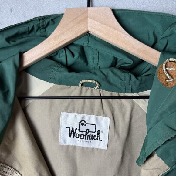 Woolrich Vintage Hooded Zip Front Utility Jacket Green - Picture 13 of 16
